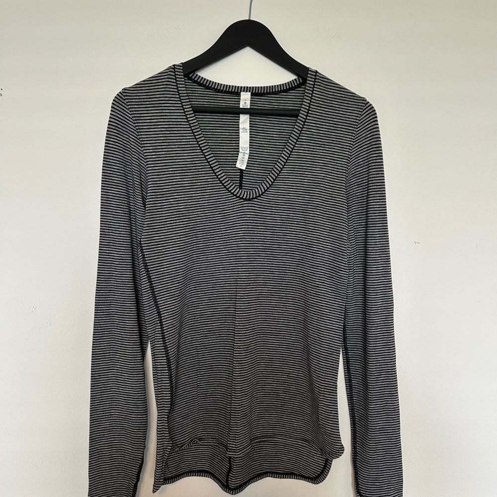 lululemon Striped Long Sleeve Shirt